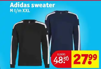 Kruidvat Adidas sweater M t/m XXL aanbieding