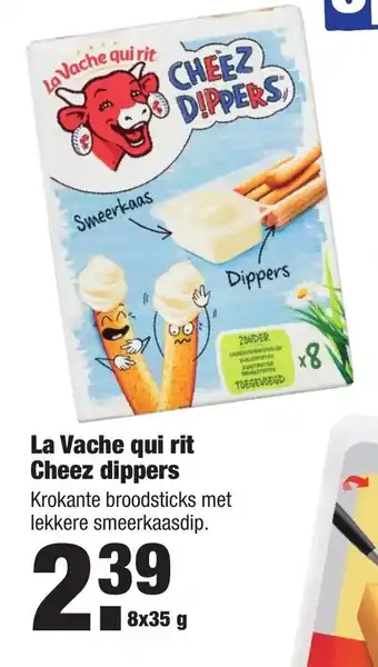 ALDI La Vache qui rit Cheez Dippers 8*35g aanbieding