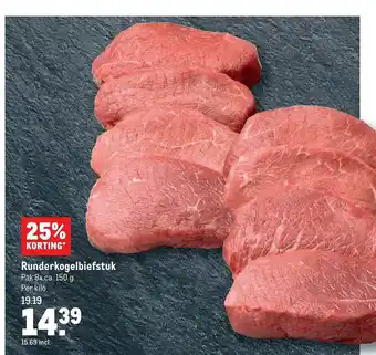 Makro Runderkogelbiefstuk 25% Korting aanbieding