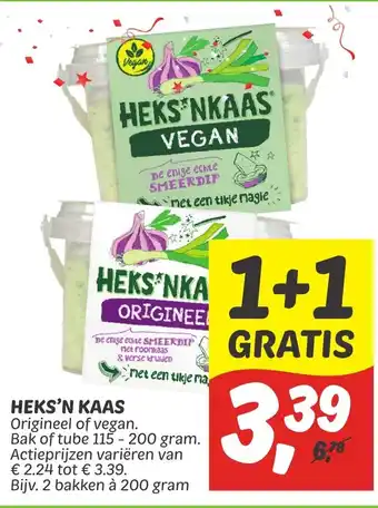 Dekamarkt Heks'n kaas 1+1 gratis aanbieding