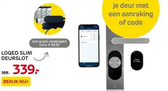 Praxis Loqed slim deurslot aanbieding