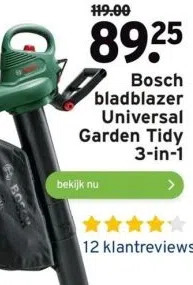 GAMMA Bosch bladblazer universal garden tidy 3-in-1 aanbieding