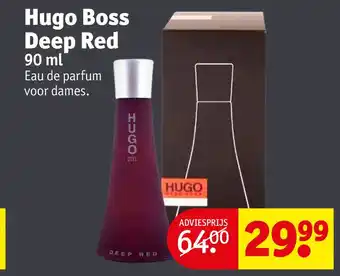 Kruidvat Hugo boss deep red aanbieding