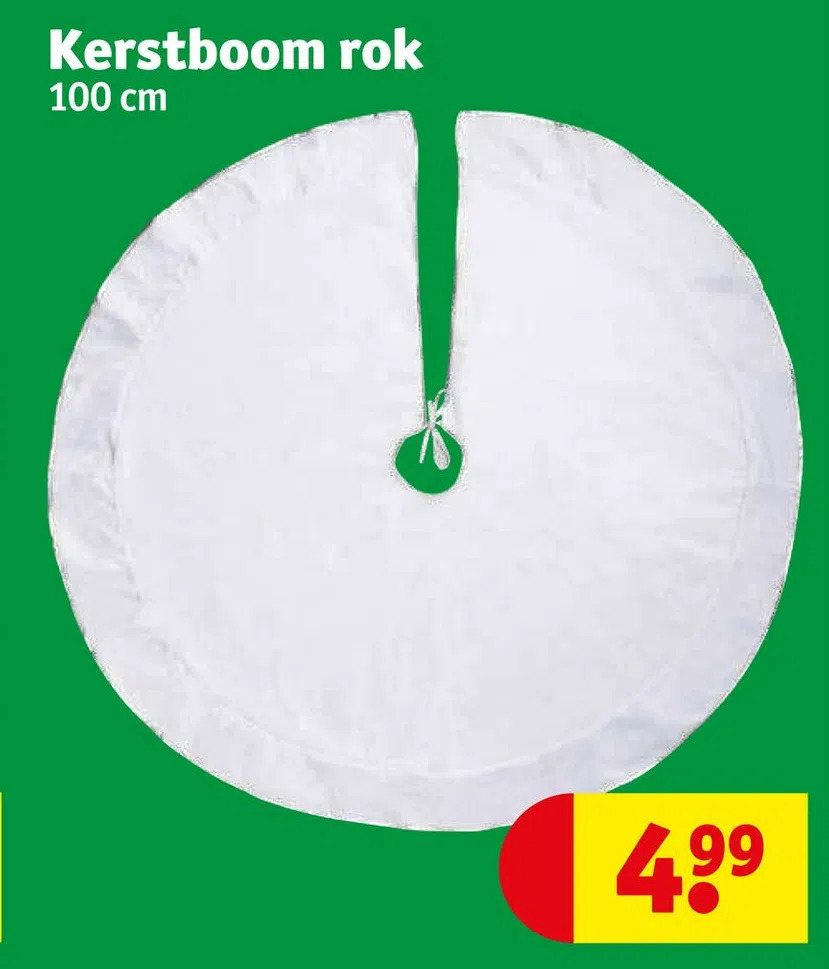 Kerstboom rok aanbieding bij Kruidvat