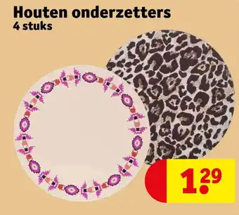 Kruidvat Houten onderzetters aanbieding