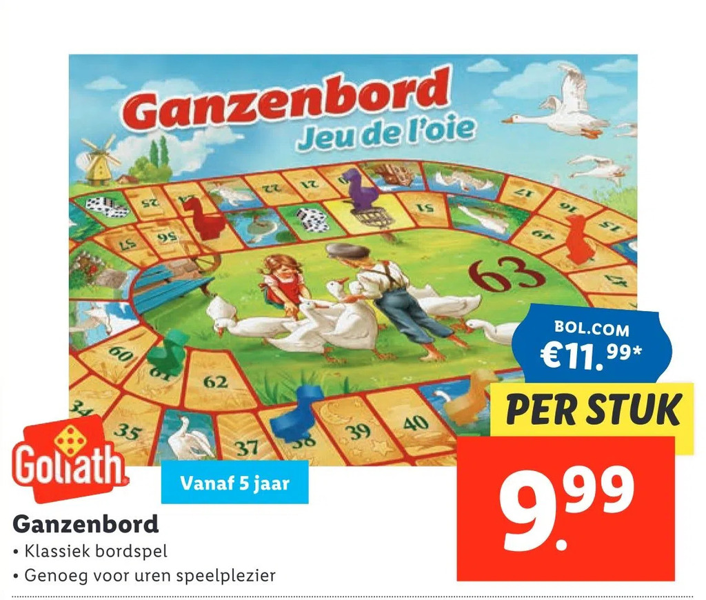Ganzenbord aanbieding bij Lidl