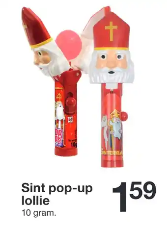 Zeeman Sint pop-up lollie aanbieding