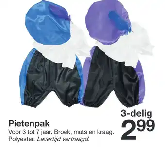 Zeeman Pietenpak aanbieding