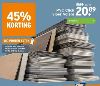 GAMMA PVC Click vloer Volera aanbieding