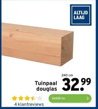 GAMMA Tuinpaal douglas 240 cm aanbieding