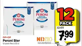 Vomar Voordeelmarkt Peroni Bier 12 pack aanbieding