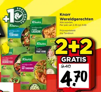 Vomar Voordeelmarkt Knorr Wereldgerechten 2+2 gratis aanbieding