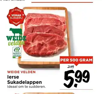 Vomar Voordeelmarkt Ierse Sukadelappen 500 gram aanbieding