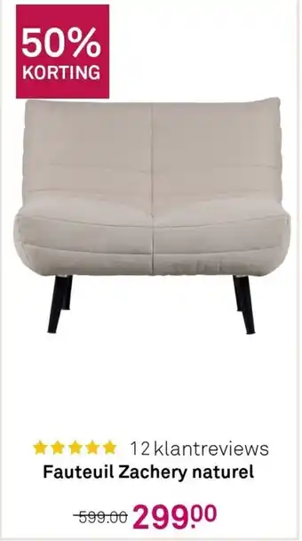 Karwei Fauteuil zachery naturel aanbieding