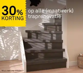 Karwei Op alle (maatwerk trapenovatie aanbieding