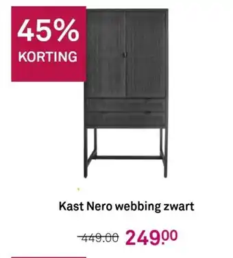 Karwei Kast nero webbing zwart aanbieding