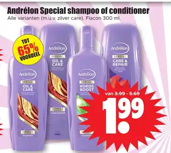 Dirk Andrelon Special shampoo of conditioner aanbieding