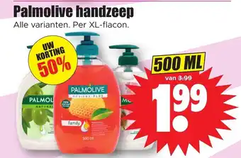 Dirk Palmolive handzeep 500 ml aanbieding