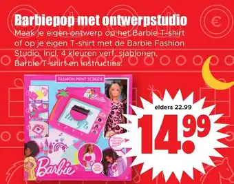 Dirk Barbiepop met ontwerpstudio aanbieding