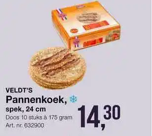 Bidfood Veldt's Pannenkoek, Spek, 24 Cm aanbieding