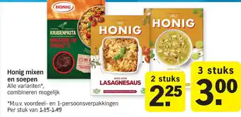 Albert Heijn Honig mixen en soepen aanbieding