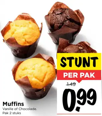 Vomar Voordeelmarkt Muffins aanbieding