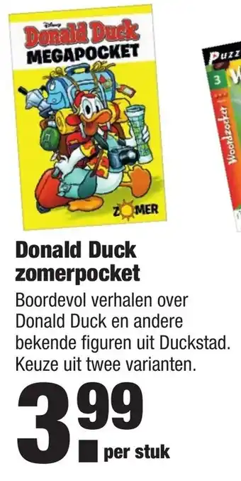 ALDI Donald Duck zomerpocket aanbieding