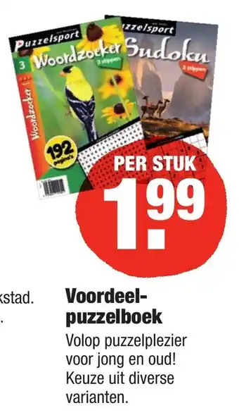 ALDI Voordeelpuzzelboek aanbieding