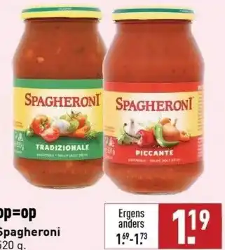 ALDI Spagheroni aanbieding