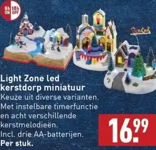 ALDI Light zone led kerstdor aanbieding