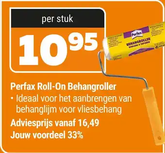 De voordeelmarkt Perfax roll-on behangroller aanbieding