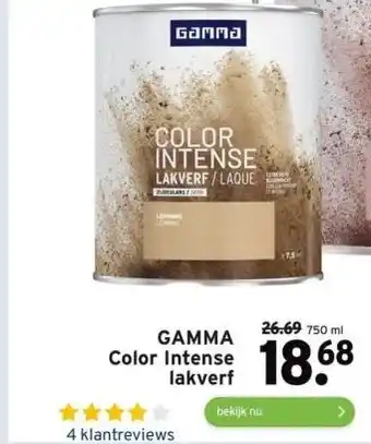 GAMMA Gamma color intense lakverf aanbieding