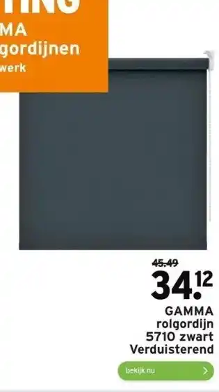 GAMMA Gamma rolgordijn aanbieding