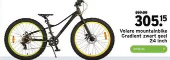 GAMMA Volare mountainbike gradient zwart geel aanbieding