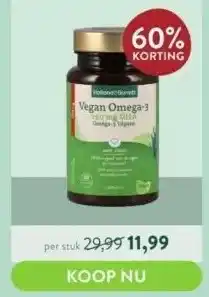 Holland & Barrett Vegan omega-3 250 mg dha on-vigne aanbieding