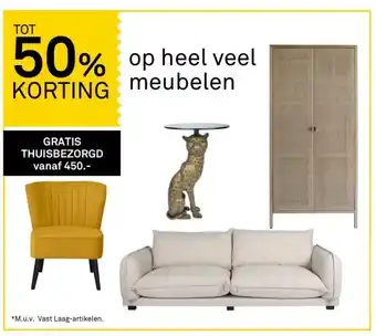 Karwei 50% korting op heel veel meubelen aanbieding