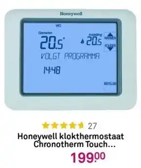 Karwei Honeywell klokthermostaat chronotherm touch th8200g1004 aanbieding