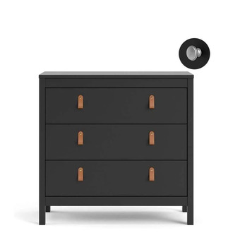 Leen Bakker Ladekast madeira - zwart - 80x82x38 cm aanbieding