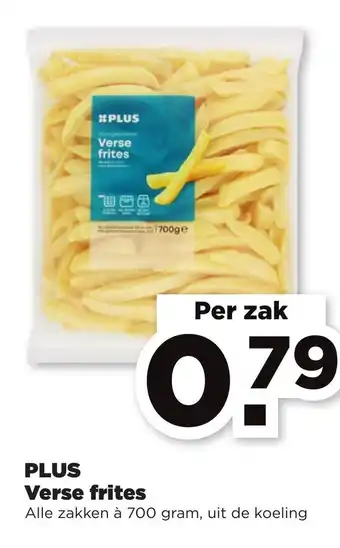 PLUS PLUS Verse frites 700g aanbieding