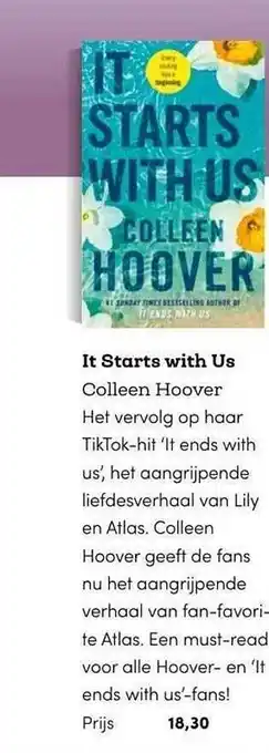 BookSpot It starts with us - colleen hoover aanbieding