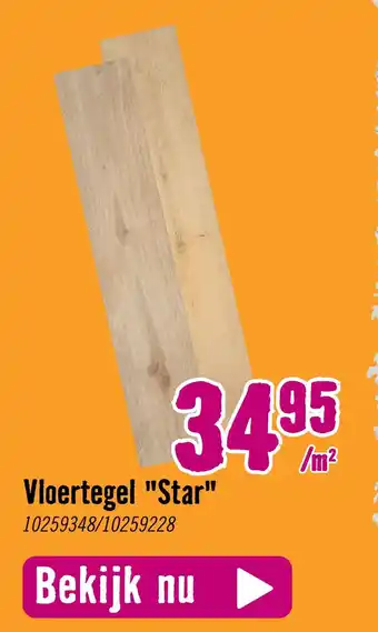 Hornbach Vloertegel "star" aanbieding