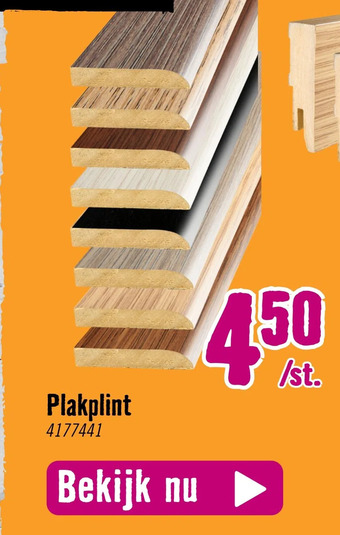 Hornbach Plakplint aanbieding