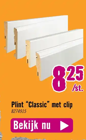 Hornbach Plint "classic" met clip aanbieding