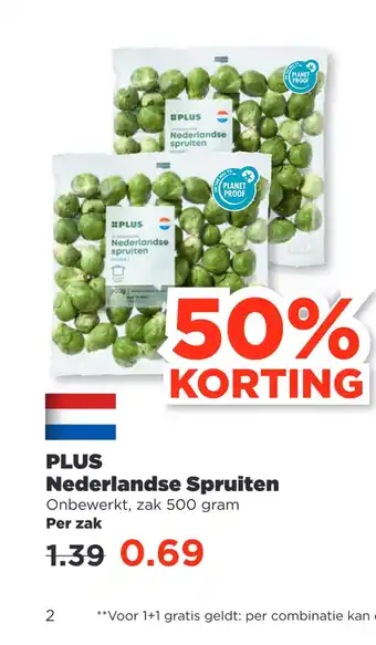 PLUS Plus nederlandse spruiten aanbieding