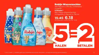 PLUS Robijn wasverzachter aanbieding