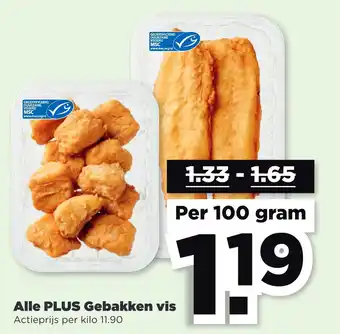 PLUS Alle plus gebakken vis aanbieding