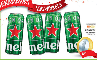 Dekamarkt Heineken pilsener aanbieding
