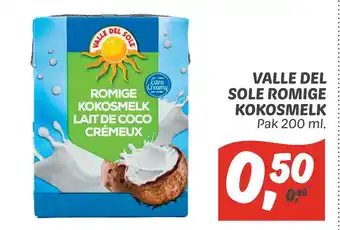 Dekamarkt Valle del sole romige kokosmelk aanbieding