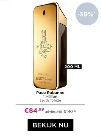 ICI Paris XL Paco rabanne 1 million eau de toilette aanbieding