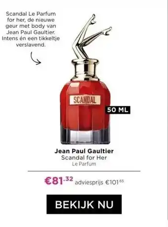 ICI Paris XL Jean paul gaultier scandal for her le parfum aanbieding